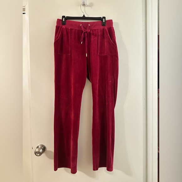 Raspberry Juicy Couture Jogger/Sweat Pants - Picture 1 of 5